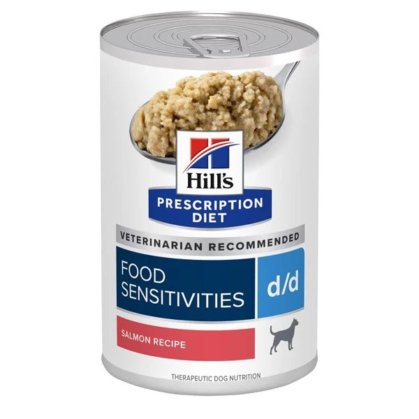 Hill's Prescription Diet - d/d Salmon & Potato (Can) - 希爾思處方食品 - d/d 犬用食物/皮膚敏感護理配方罐頭 (三文魚味) 13安士