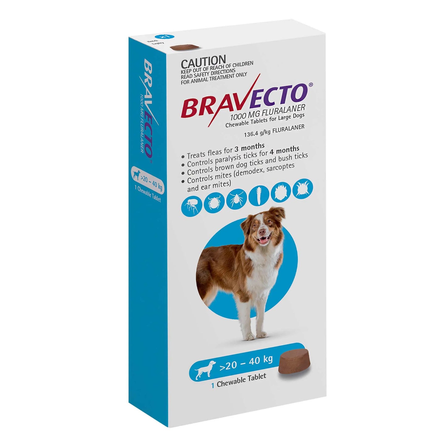 Bravecto防蚤牛蜱藥片