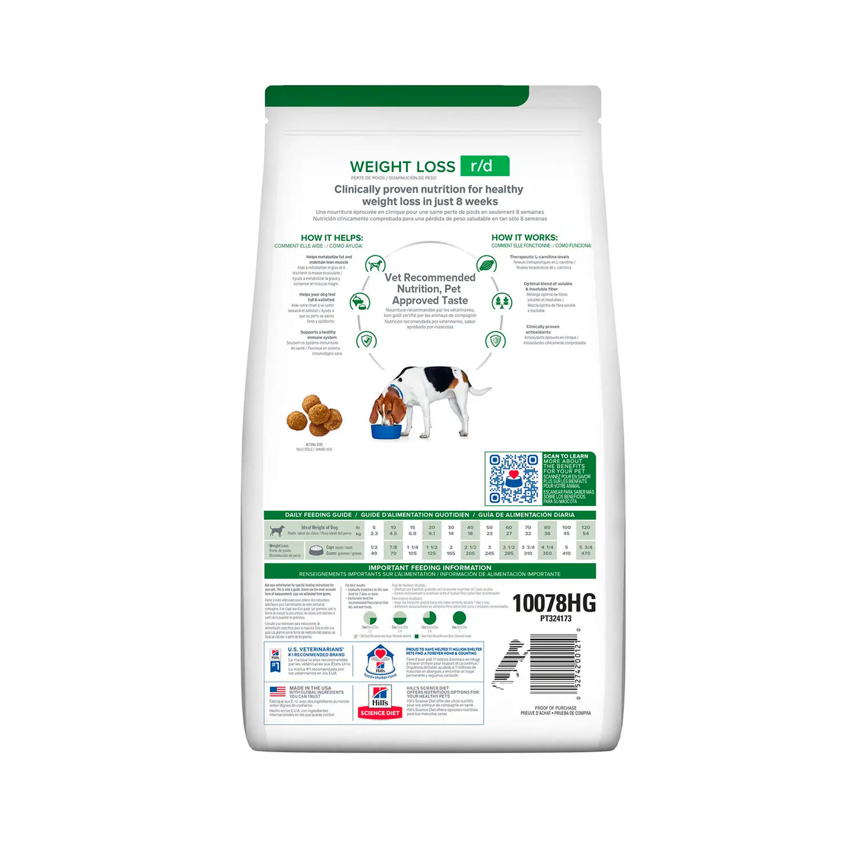 Hill's Prescription Diet- r/d Weight Loss (Dry) 希爾思處方食品 - r/d 犬用減重配方
