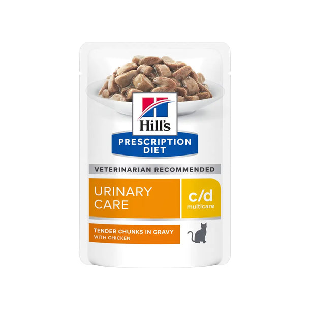 Hill's Prescription Diet - c/d Urinary Care with Chicken (Pouch- 85g) 希爾思處方食品 - c/d 貓用泌尿道護理雞肉味濕糧 85克