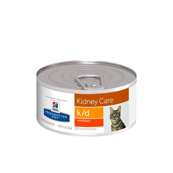 Hill's Prescription Diet - k/d Kidney Care (Can) 希爾思處方食品 - k/d 貓用腎臟護理配方罐頭 (雞肉味) 5.5安士