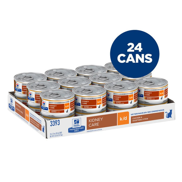 Hill's Prescription Diet - k/d Kidney Care Chicken & Vegetable Stew (Can) Hill's 希爾思處方食品 - k/d 貓用腎臟配方罐頭 (雞肉燉蔬菜味)