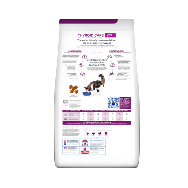 Hill's Prescription Diet - y/d Thyroid Care (Dry) 希爾思處方食品 - y/d 貓用甲狀腺護理配方