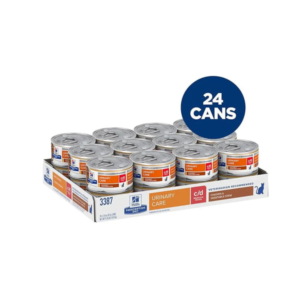 Hill's Prescription Diet - c/d Multicare Stress Chicken & Vegetable Stew (Can) 希爾思處方食品 - c/d 貓用泌尿道減壓配方罐頭 (雞肉燉蔬菜味) 2.9 oz