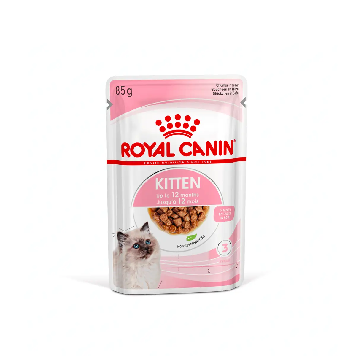 Royal Canin - Kitten Wet Food In Gravy (Pouch-85g)-幼貓營養主食濕糧(肉汁)