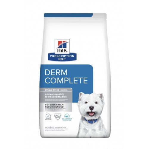 Hill's Prescription Food - Derm Complete Environmental/Food Sensitivities- Small Bites (Dry) 希爾思處方食品 - Derm Complete 犬用皮膚全能照護小顆粒配方