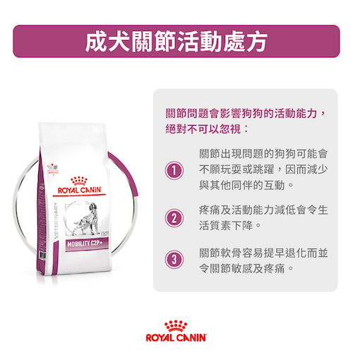 Royal Canin Veterinary Diet Dry Food - Mobility C2P+Adult Joint Activity