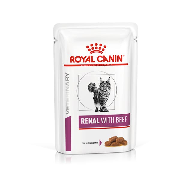 Royal Canin Veterinary Diet- Renal with beef (Pouch- 85g)