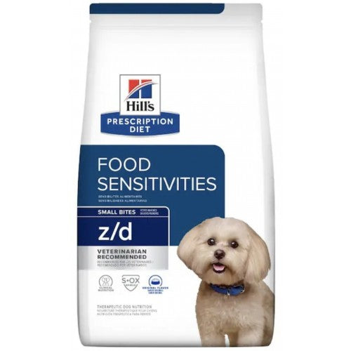 Hill's Prescription Diet -z/d Food Sensitivities Small Bites (Dry) 希爾思處方食品 - z/d 犬用皮膚/食物敏感低過敏原小顆粒配方