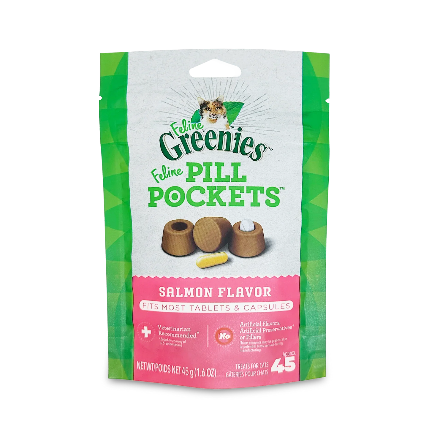 Greenies - Cats Pill Pocket Salmon