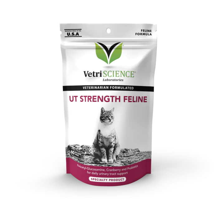 VetriScience - UT Strength Urinary Tract Cat Supplement - 60 Bite-Sized Chews