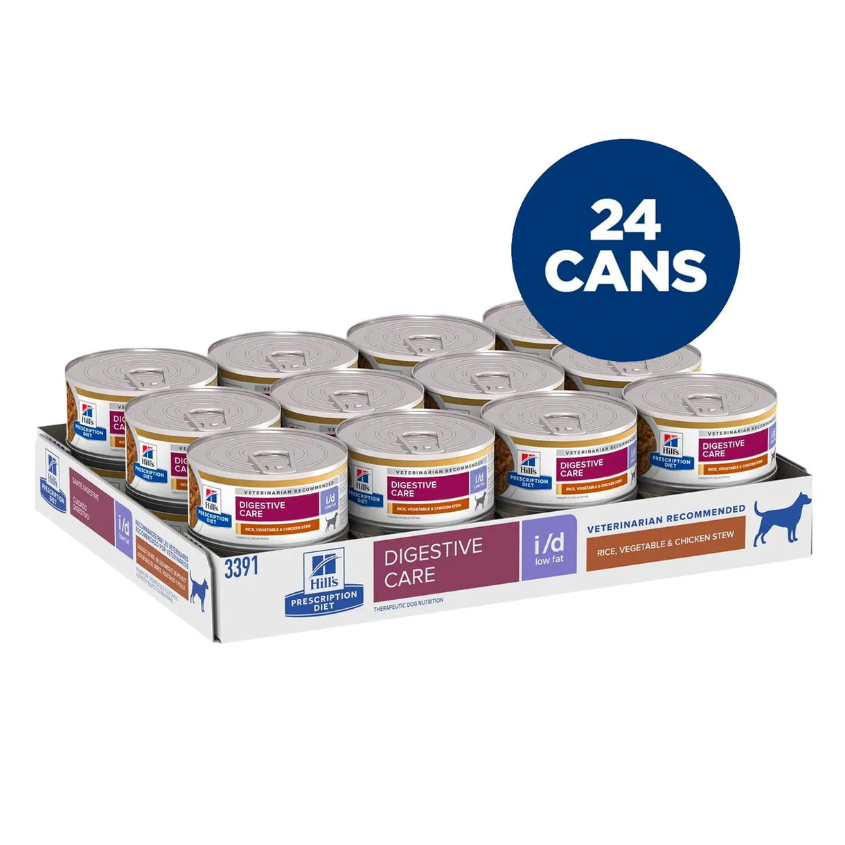 Hill's Prescription Diet - i/d Low Fat- Digestive Care- Rice, Vegetable & Chicken Stew (Can)