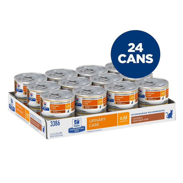 Hill's Prescription Diet - c/d multicare Urinary Care Vegetable & Chicken Stew (Can) 希爾思處方食品 - c/d 貓用泌尿道護理配方罐頭 (雞肉燉蔬菜味) 2.9 oz
