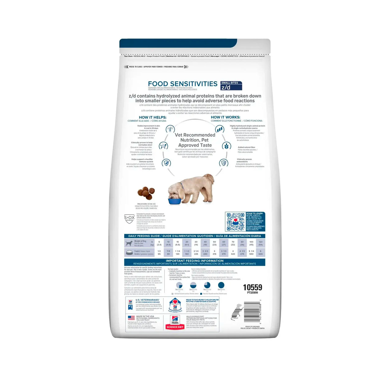 Hill's Prescription Diet -z/d Food Sensitivities Small Bites (Dry)