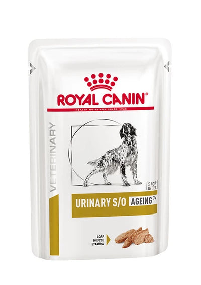 Royal Canin Veterinary Diet Wet Food- Dog Urinary Age 7+ Pouch Loaf 85g (Per pouch)